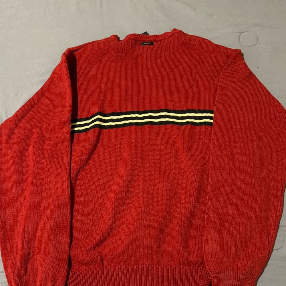 Red náutica sweater